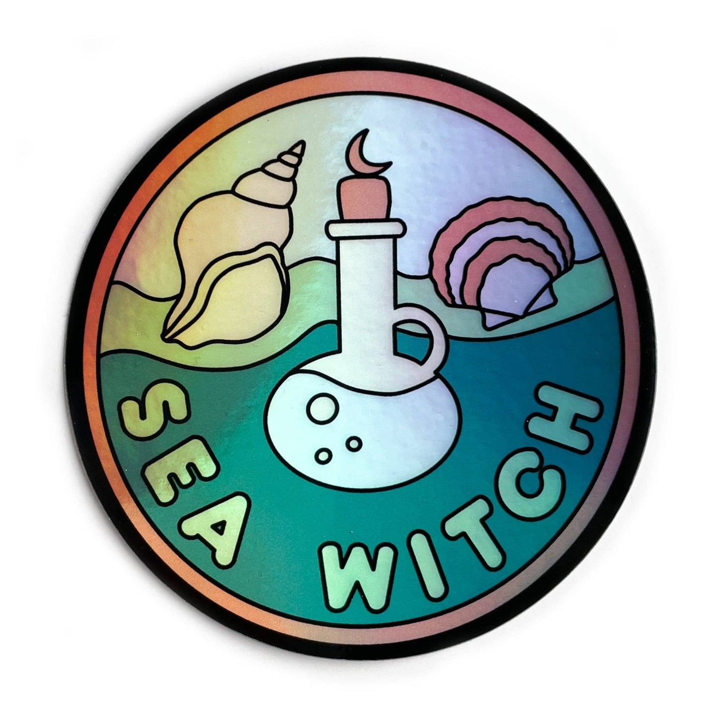 Sea Witch Holographic Sticker