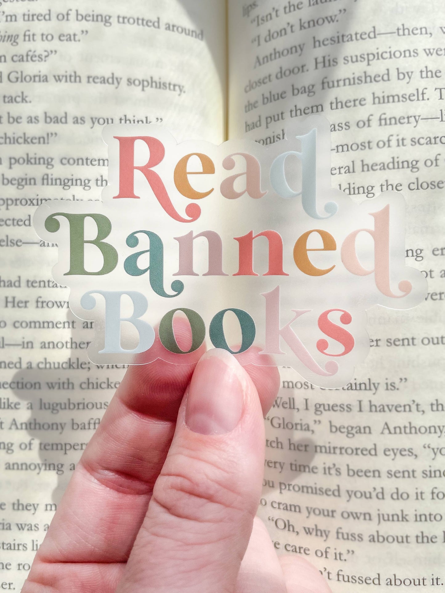 Read Banned Books Bookish Waterproof Sticker