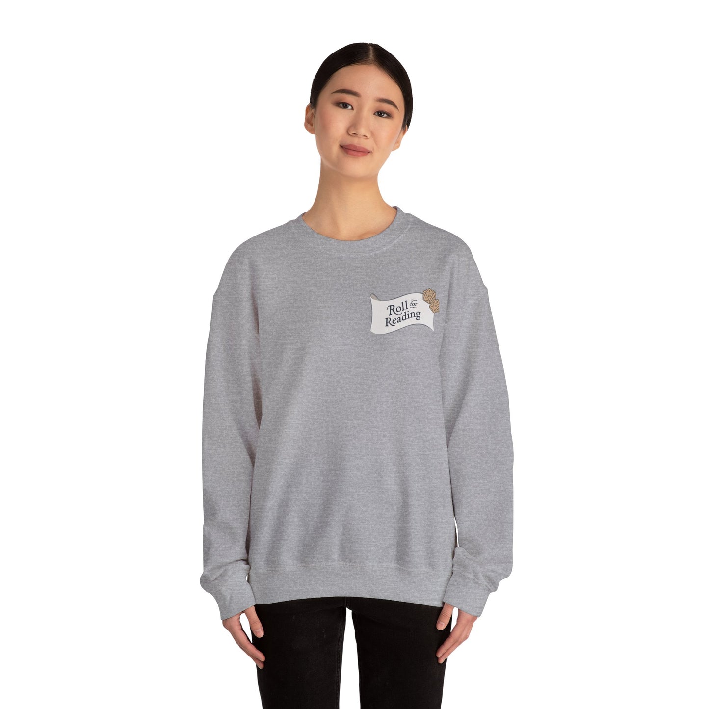 Roll for Reading Logo - Unisex Heavy Blend™ Crewneck Sweatshirt