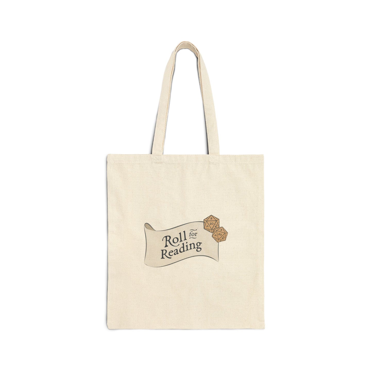 Roll for Reading Logo Cotton Canvas Tote Bag