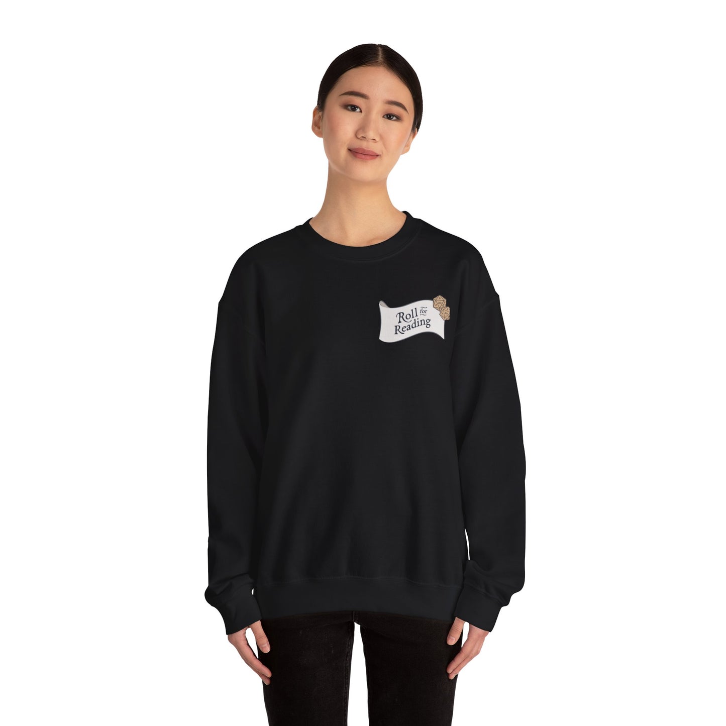 Roll for Reading Logo - Unisex Heavy Blend™ Crewneck Sweatshirt