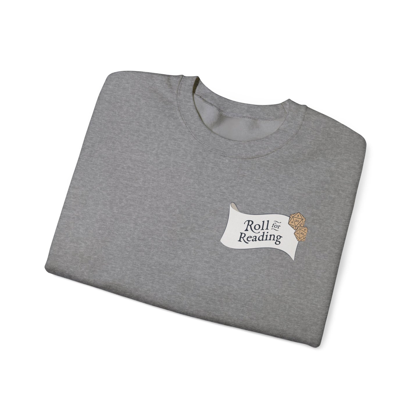 Roll for Reading Logo - Unisex Heavy Blend™ Crewneck Sweatshirt