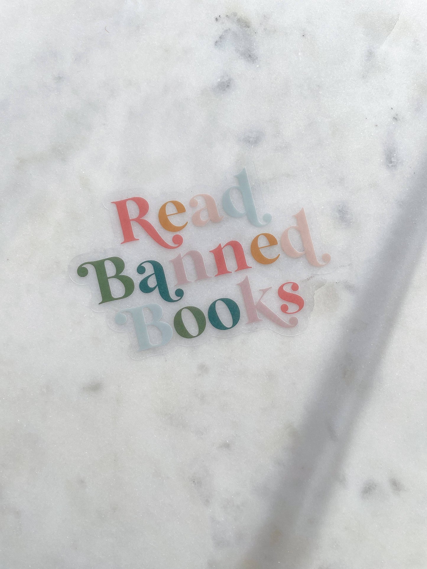 Read Banned Books Bookish Waterproof Sticker