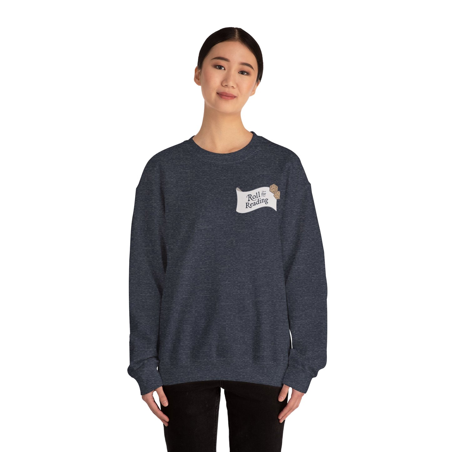 Roll for Reading Logo - Unisex Heavy Blend™ Crewneck Sweatshirt