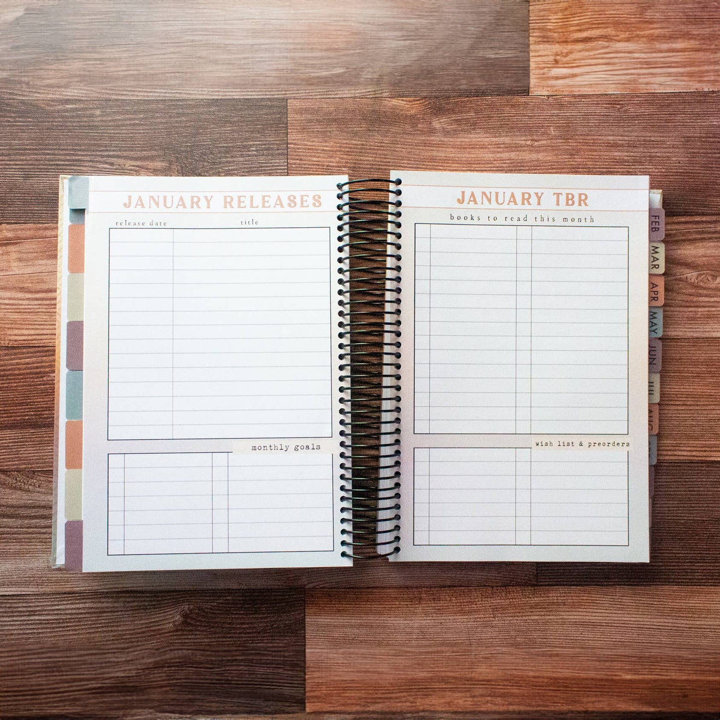 2025 Reading Tracker Notebook/Log