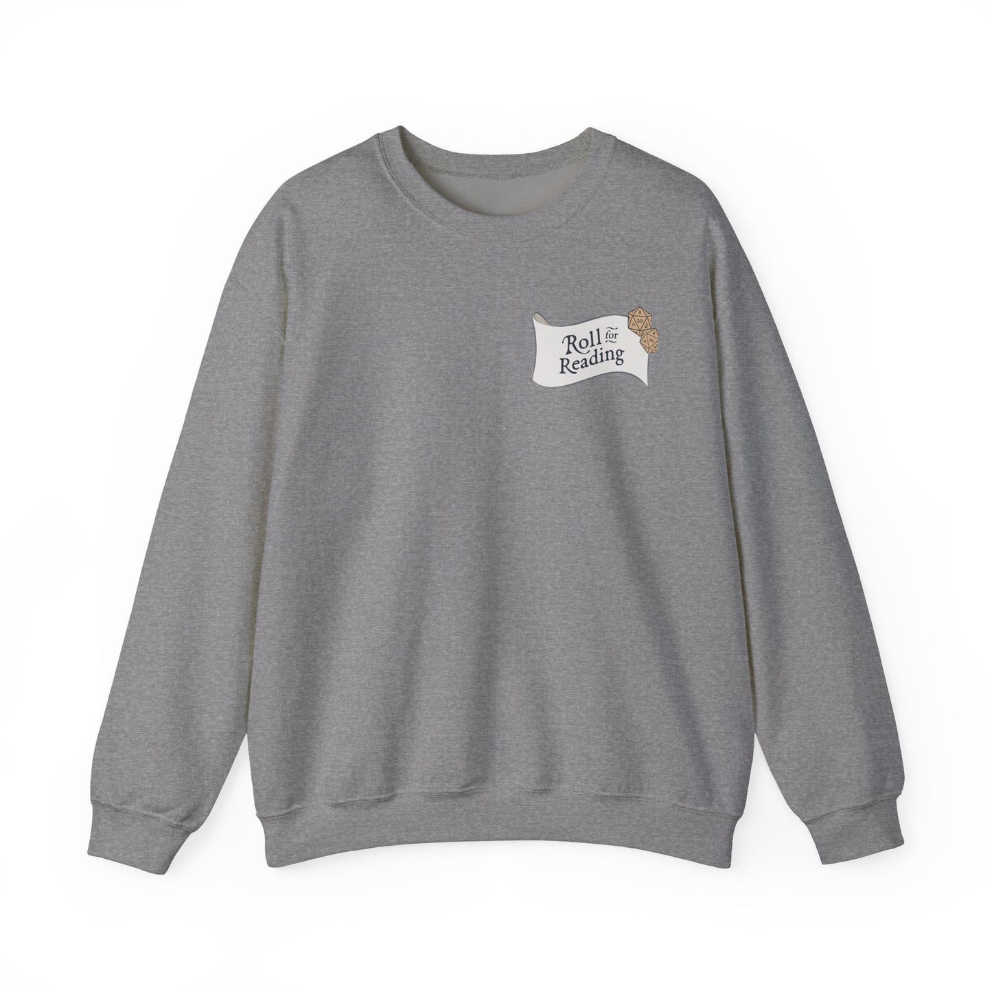 Roll for Reading Logo - Unisex Heavy Blend™ Crewneck Sweatshirt