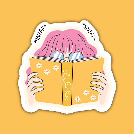 Book Smell Vinyl Sticker