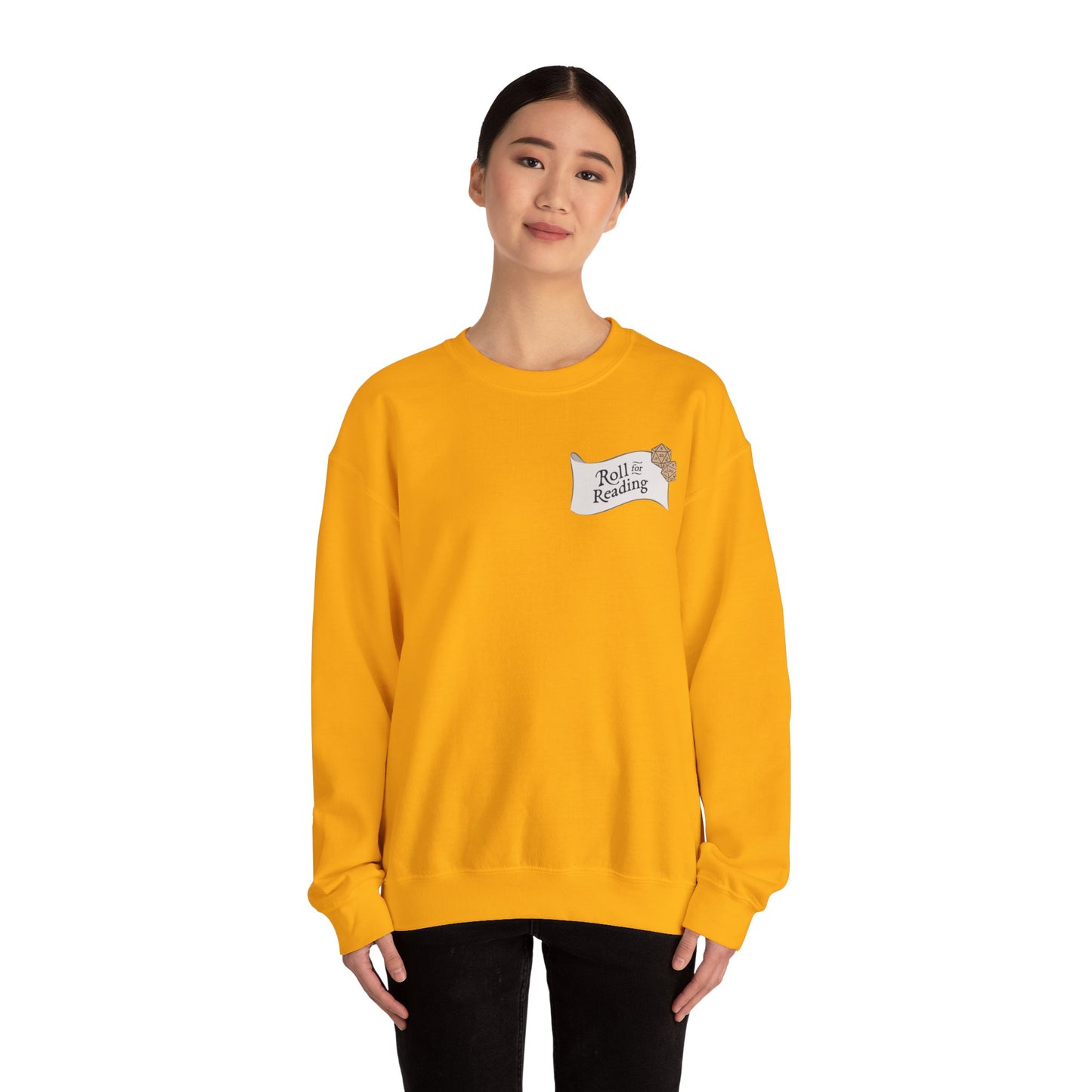 Roll for Reading Logo - Unisex Heavy Blend™ Crewneck Sweatshirt