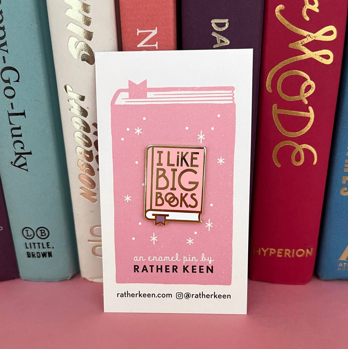 I Like Big Books Enamel Pin