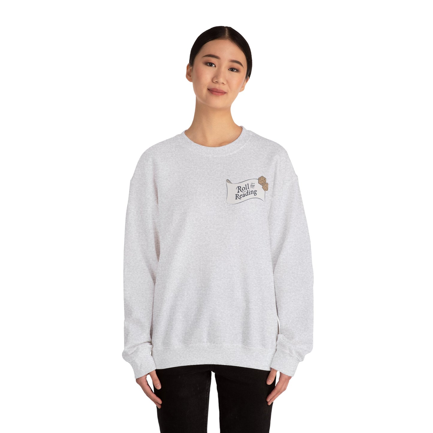 Roll for Reading Logo - Unisex Heavy Blend™ Crewneck Sweatshirt