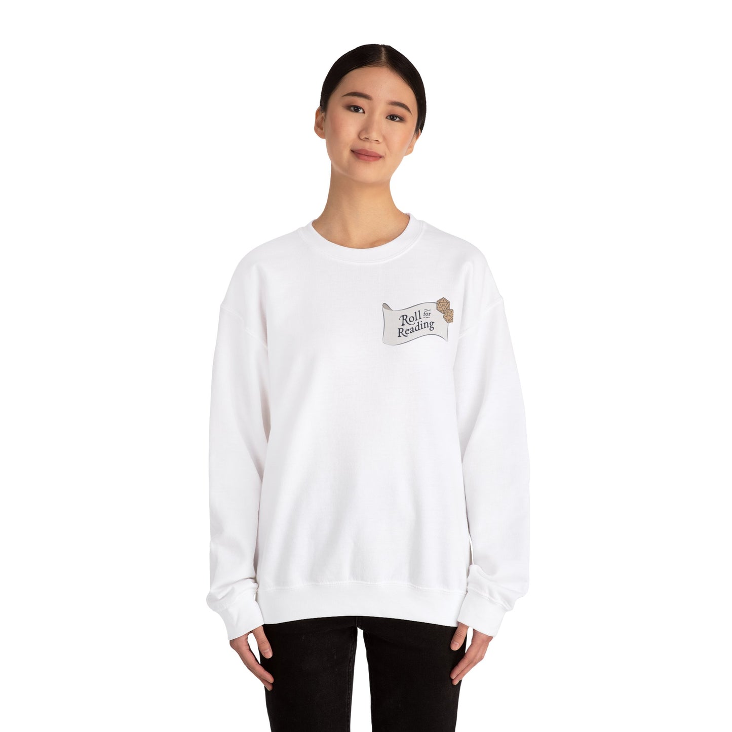 Roll for Reading Logo - Unisex Heavy Blend™ Crewneck Sweatshirt