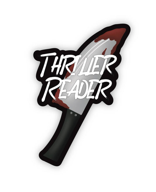 Thriller Reader Knife Vinyl Sticker