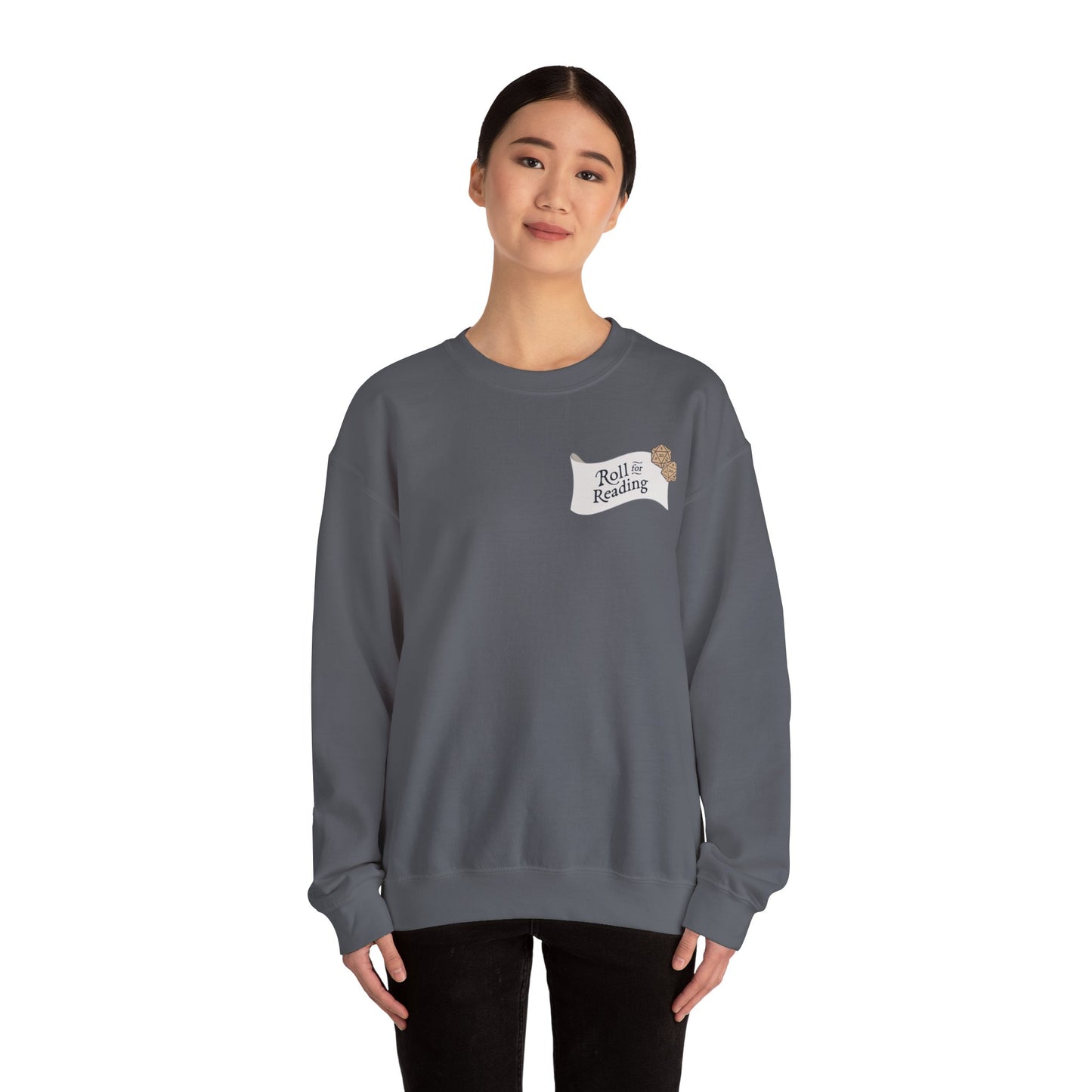 Roll for Reading Logo - Unisex Heavy Blend™ Crewneck Sweatshirt