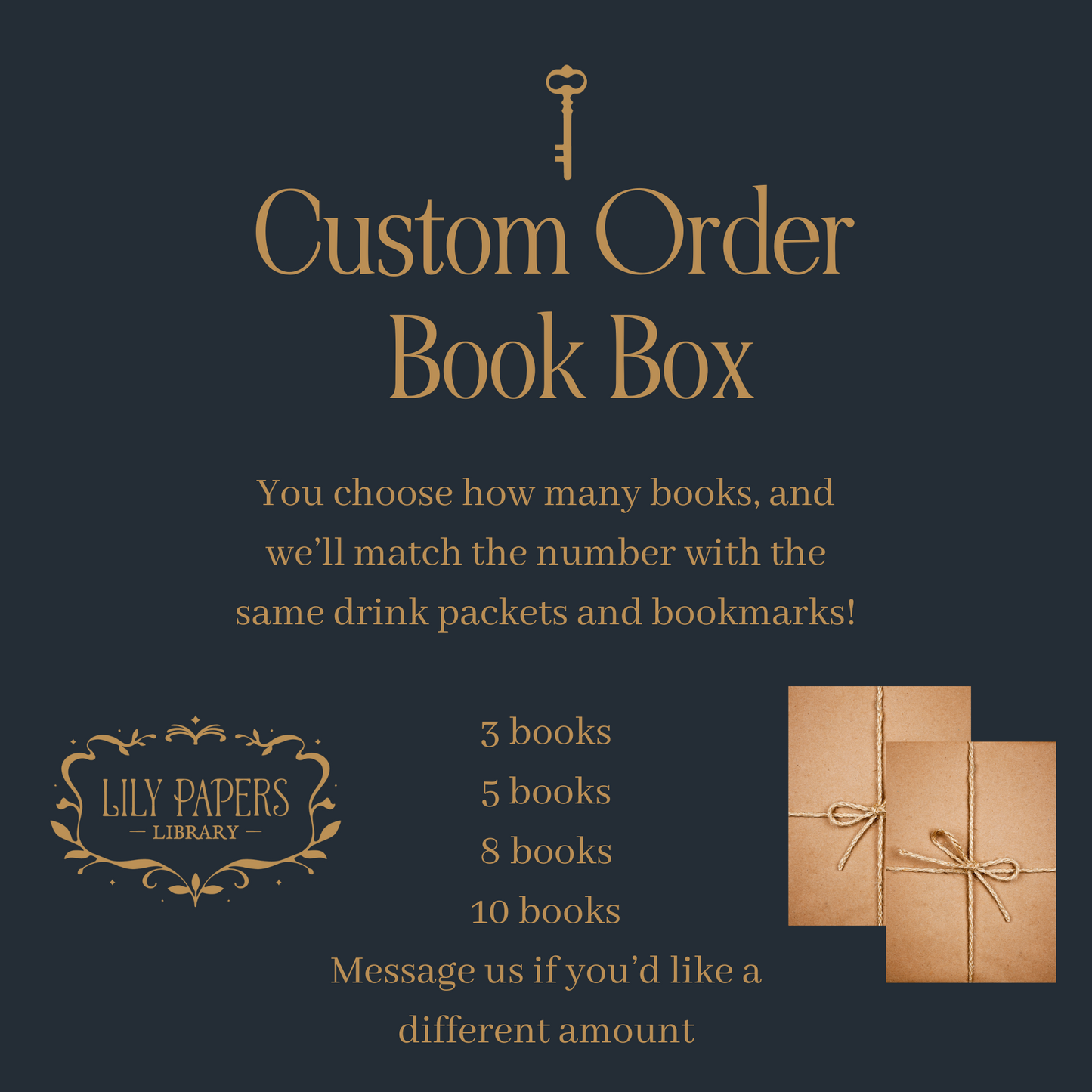 Custom Order Book Box