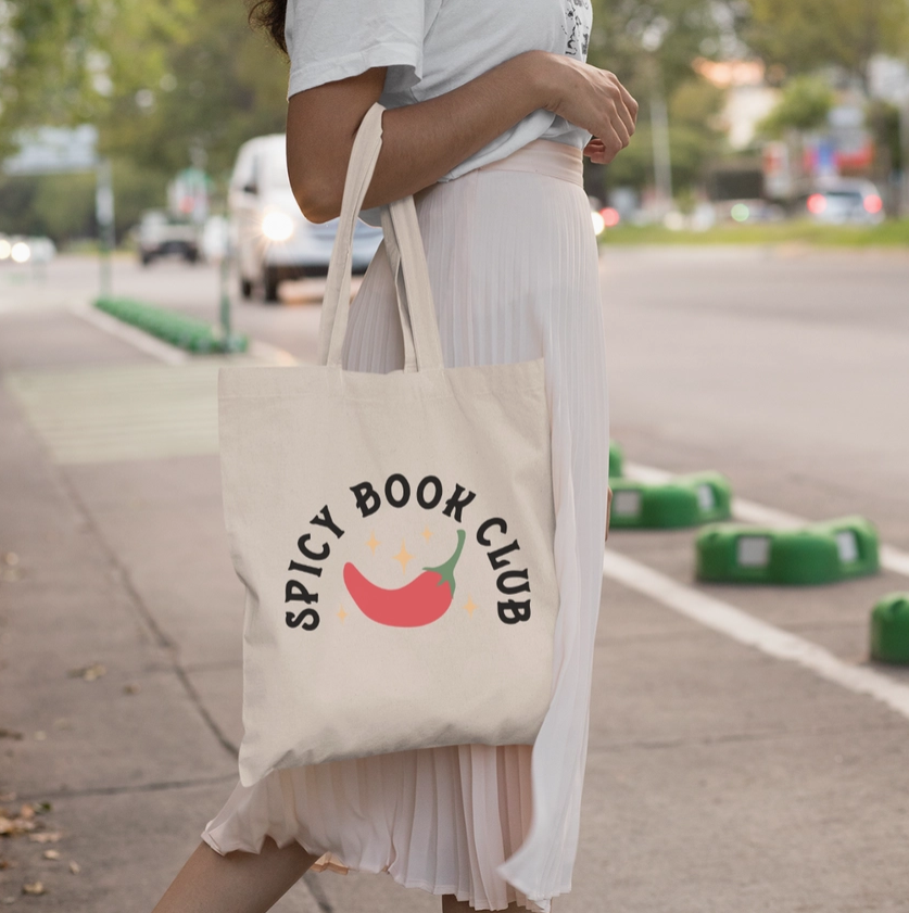 Spicy Book Club Reader Smut Book Lover Tote Bag