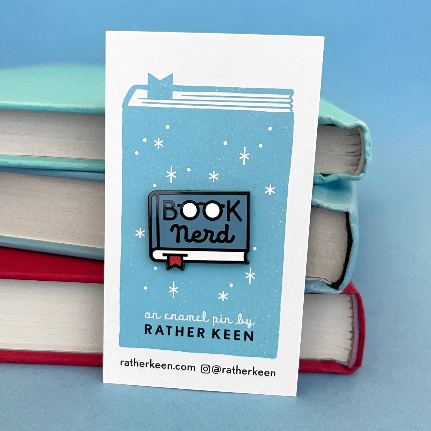 Book Nerd Enamel Pin