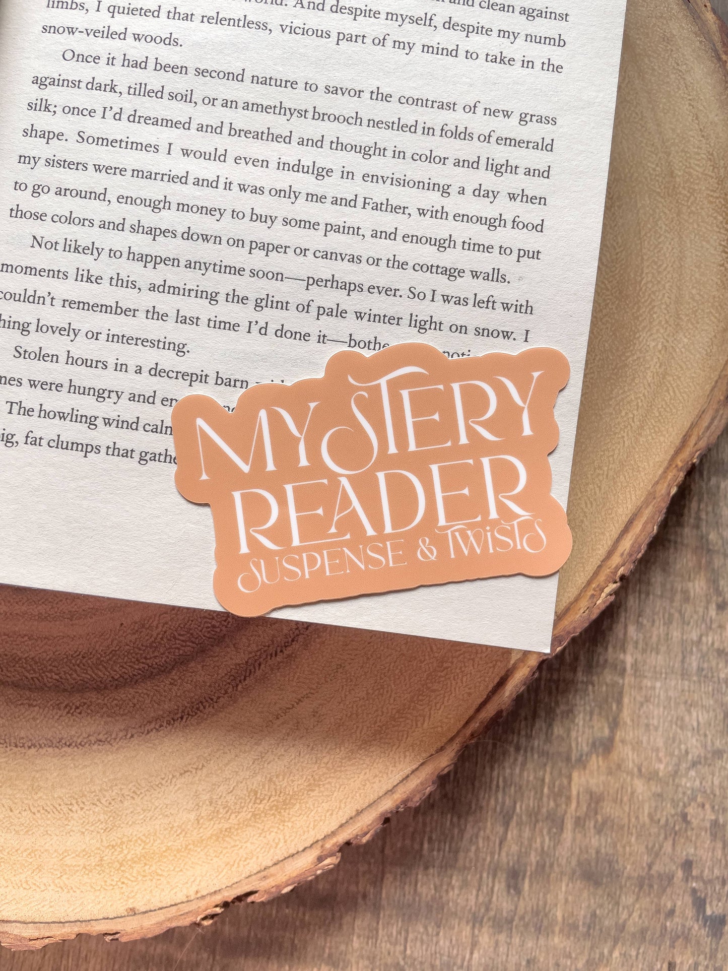 Mystery Reader | Suspense & Twists Waterproof Vinyl Sticker