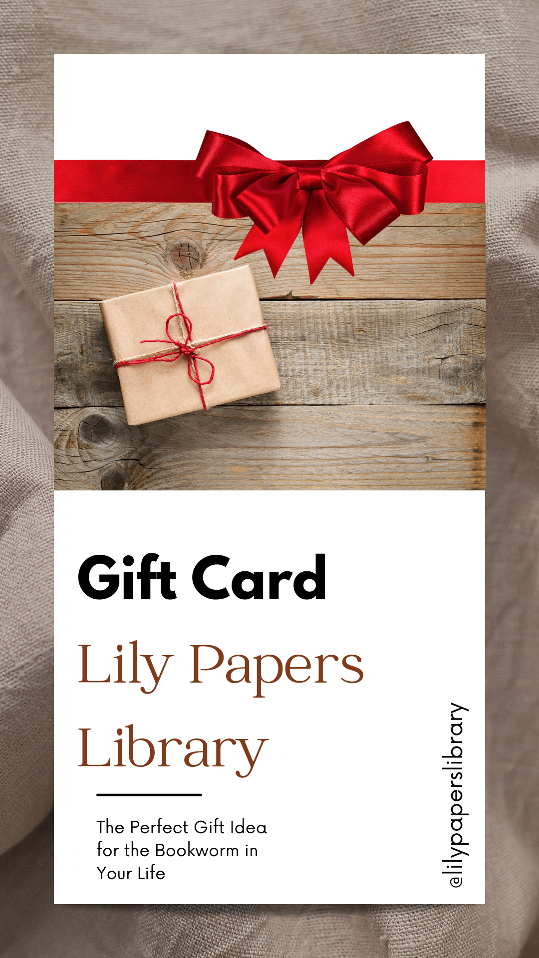 Lily Papers Library Gift Card